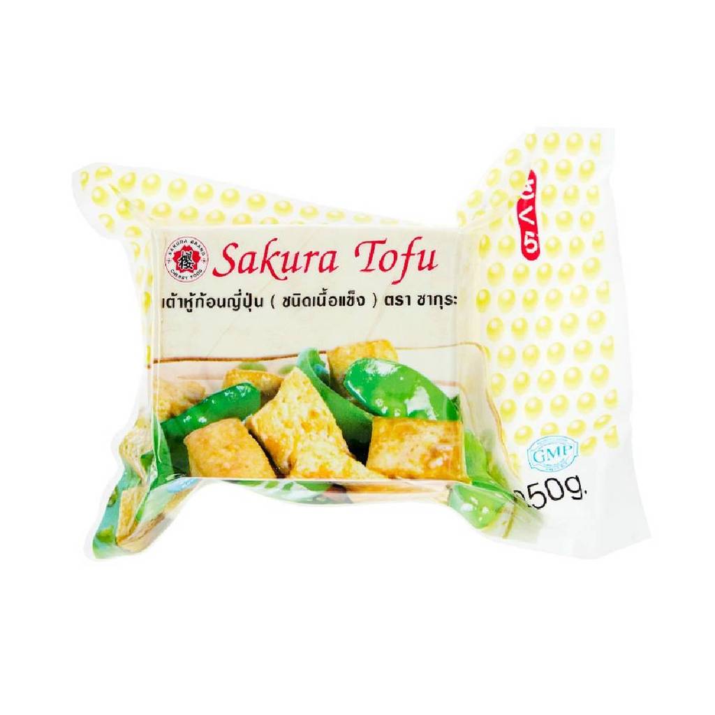 [8850208450136] Sakura Momen Tofu 250 G. เต้าหู้โมเมน ตราซากุระ 250 กรัม (Asian Deli Foods)