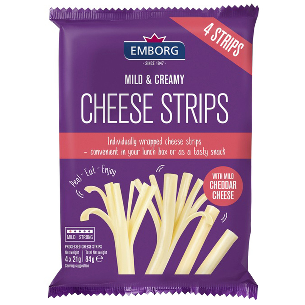 [0267708] Emborg Cheese Strips Emborg ชีสสทริปส์ 84g