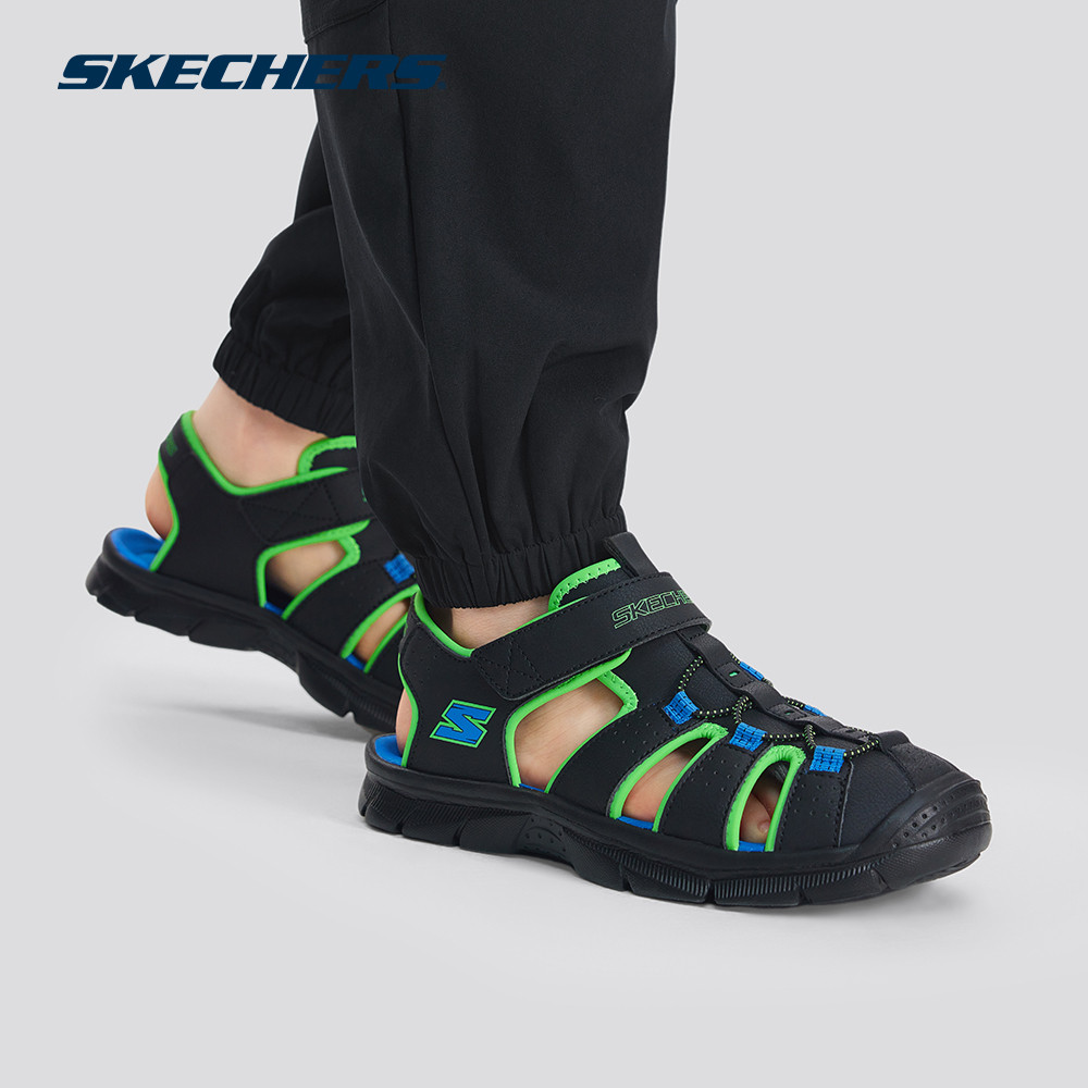 Skechers สเก็ตเชอร์ส รองเท้าเด็กผู้ชาย Boys Relix Valdex Shoes - 406521L-BBLM