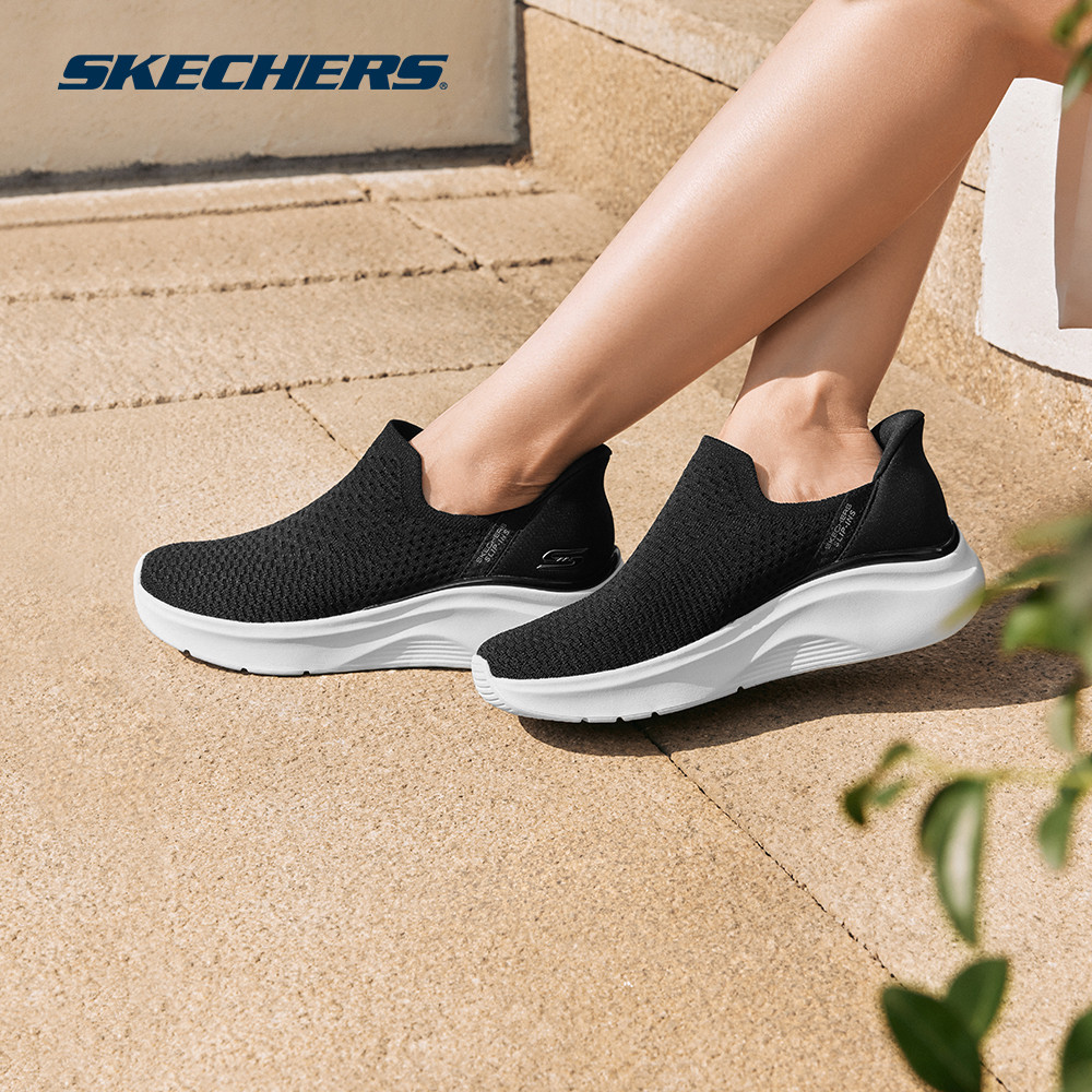 Skechers สเก็ตเชอร์ส รองเท้าลำลองผู้หญิง Women Slip-ins Bobs Sport B Love Casual Shoes - 117619-BLK Memory Foam