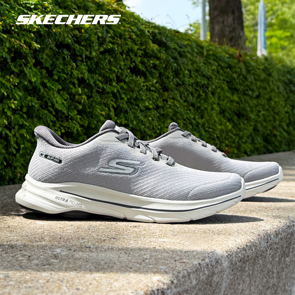 Skechers สเก็ตเชอร์ส รองเท้าผู้ชาย Men Slip-Ins GOwalk 8 Pate Walking Shoes - 216783-GRY Air-Cooled 