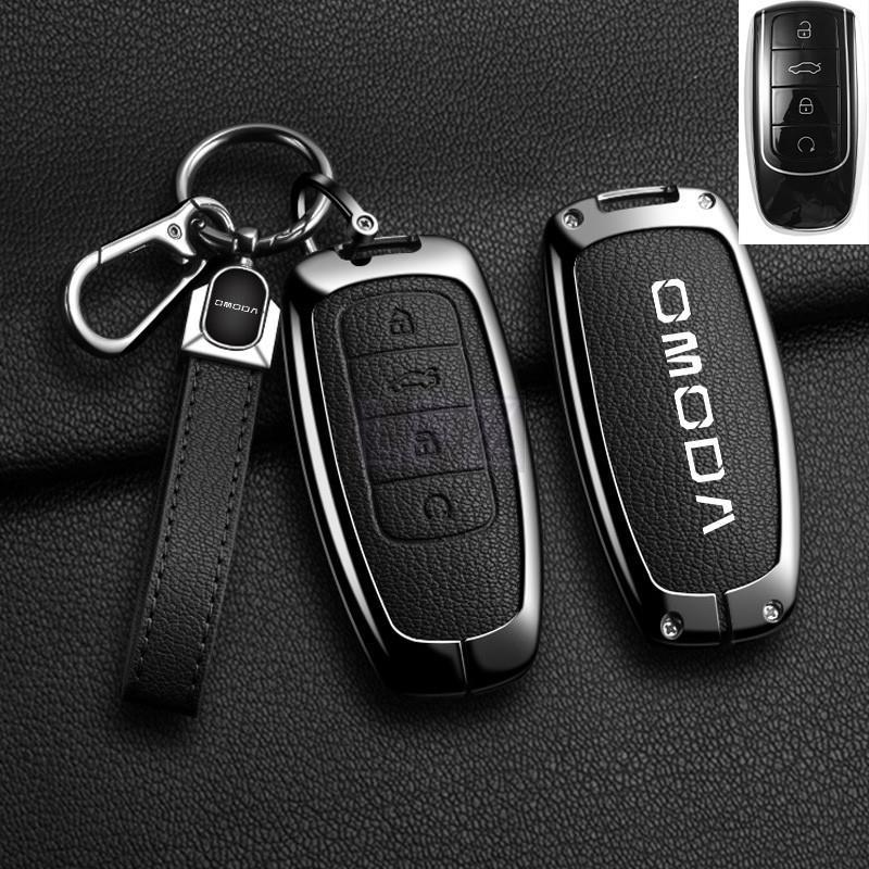 All- ใหม่ เคสกุญแจ Chery Omoda C5 ev Omoda 5 Key Cover Case สังกะสีหนังรถป้องกัน OMODA6 OMODA8 JAECO