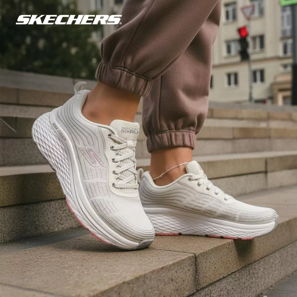 Skechers สเก็ตเชอร์ส รองเท้าผู้หญิง Women Max Cushioning Elite 2.0 Shoes - 129600-NTPK Air-Cooled Goga Mat