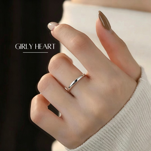 MEET💕แหวนเงิน Girly heart แหวนเพชร แหวนเงินสวยๆ แหวนมงคล แหวนแฟชั่น แหวนแท้ เซตแหวน แหวนผู้หญิง