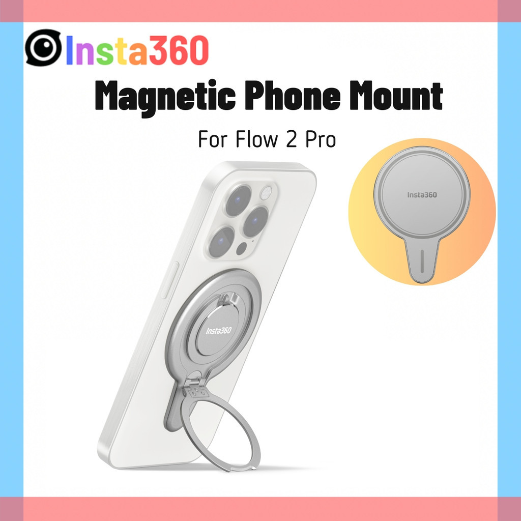 Insta360 Flow 2 Pro Magnetic Phone Mount Snap MagSafe แม่เหล็ก Clamp สําหรับ iPhone 16 15 สําหรับ In
