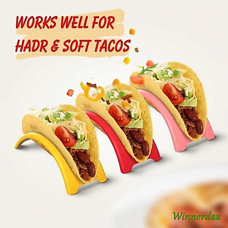 WYN 12PCS Tortillas ผู้ถือ Tacos สําหรับ Tacos Wraps ผู้ถือฐาน NonSlip