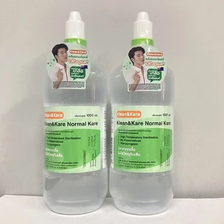 Klean&Kare Normal Kare น้ำเกลือ คลีนแอนด์แคร์ 1000 ml น้ำเกลือล้างจมูก แพ็ค 2 ขวด