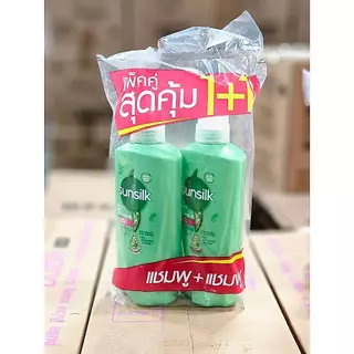 🔥ส่งเร็ว•ของแท้•ใหม่🔥!!แพ็คคู่ ซื้อ1ฟรี1ขวด!! Sunsilk Shampoo ซันซิล แชมพู+ครีมนวด ครบสี ขนาด 350 มล.