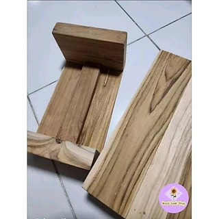 เก้าอี้ไม้สัก ตัวเล็ก นั่งซักผ้า ล้างจ้าน ขนาด17×30×11cm
