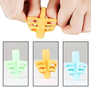4ชิ้น-สองนิ้วจับซิลิโคนเด็กเรียนรู้การเขียนปากกาแก้ไขเครื่องมือ,เด็กโรงเรียน สิ่งจําเป็น