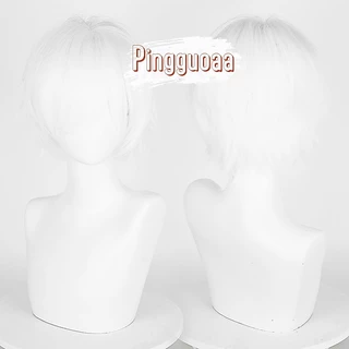 【Manmei】30CM Universal Fluffy Upturned Short Wig Practice Hand Heat Resistant Synthetic Hair Cosplay Wigs