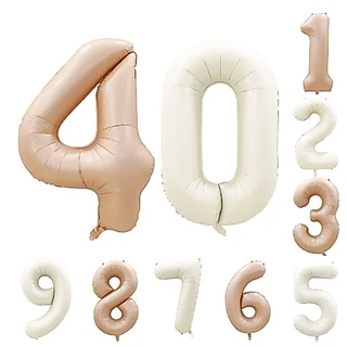 🇹🇭 200 103 ลูกโป่งฟอยล์ ลูกโป่งวันเกิด ปาตี้ ตัวเลข 32 นิ้ว / Foil Balloon Party Number 32 inch Minimal มินิมอล