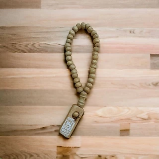 (tasbih)ลูกประคำไม้ จากอินโด(34 ลูก)