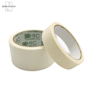(1ม้วน) เทปกระดาษกาวย่น หน้ากว้าง 1นิ้ว ยาว 20หลา แกน 3 นิ้ว หนา 150ไมครอน Masking tape