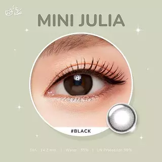 🔥 คอนแทคเลนส์ ✨ขนาดมินิ ✨Black✨ Julia ✨Kittykawaii