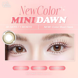 คอนแทคเลนส์(มินิ) Mini Dawn Brown / Light Brown / Gray (Kitty Kawaii) ⭐️ลายฮิต ขายดีมาก กรองแสงกันยูวี