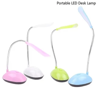 JIE HOME โคมไฟตั้งโต๊ะ LED หมุนได้ 360 องศา เหมาะสำหรับการอ่านหนังสือ สีของสินค้าจะถูกจัดส่งแบบสุ่ม