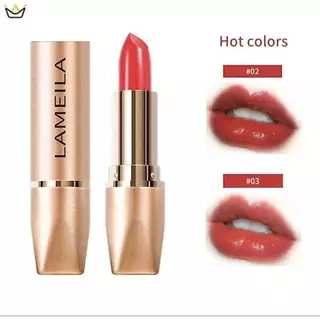 C.245.ลิปสติก LAMEILA2003เนื้อนิ่มกันน้ํา ให้ความชุ่มชื้น สีแดง สีชมพู เนื้อแมตต์ กํามะหยี่ มี 6 สี