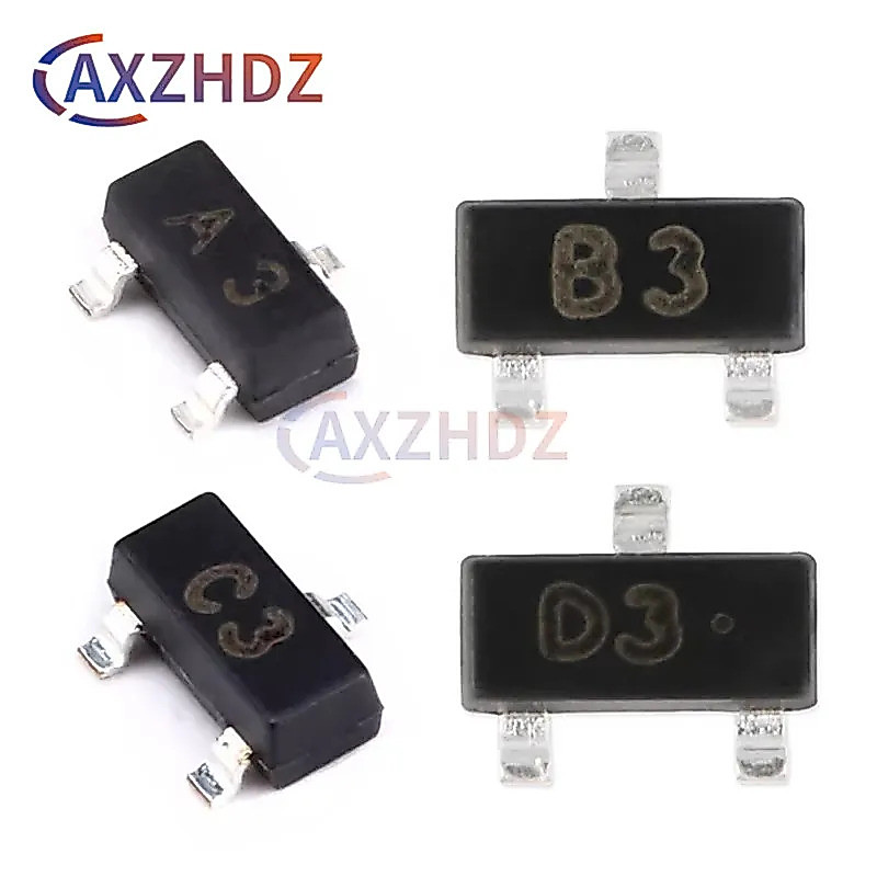 100PCS 1SS181 A3 1SS184 B3 1SS226 C3 1SS187 D3 SOT-23 80V/100mA 1SS187(LF,T) SMD Switching Diode SMT