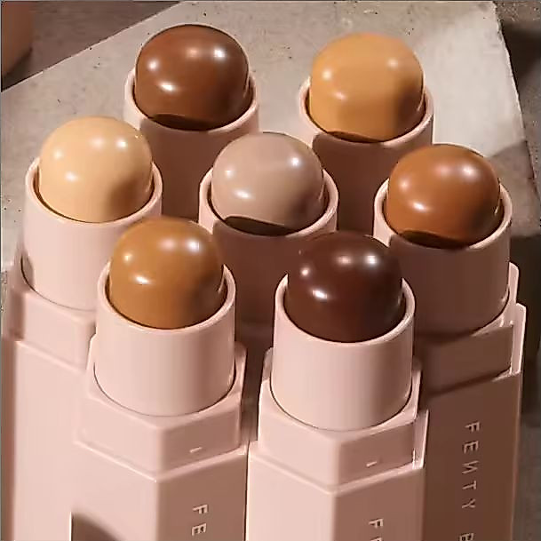 Fenty Beauty Lip Gloss กันน้ํา Moisturizing Plumper-Long ลิปสติก Nude Pink Highlight Powder Contour 