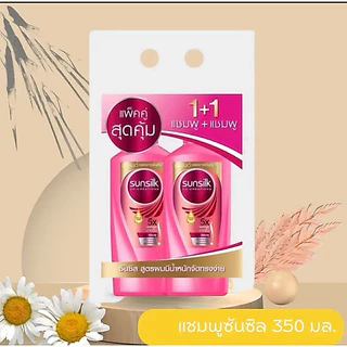 ( 1 แถม 1 ) Sunsilk แพ็คคู่สุดคุ้ม แชมพูและครีมนวดผม ซันซิล มีให้เลือก 6 สูตร