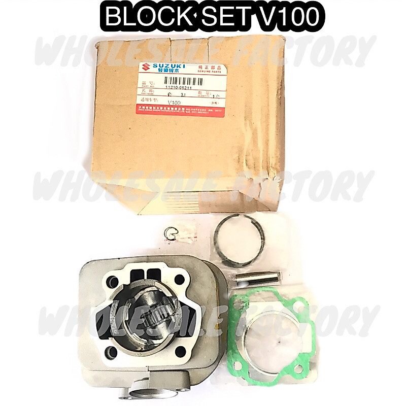 ชุดORIGIANL SUZUKI CYLINDER BLOCK V100 BLOCK