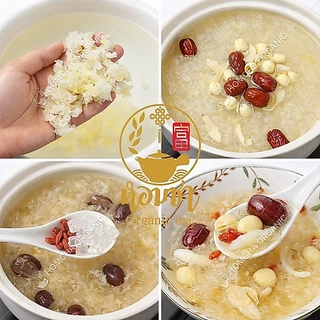 ซุปเห็ดหูหนูหิมะขาว หัวลิลลี่ เม็ดบัว 银耳百合莲子羹 Snow Fungus Lily Bulb Soup 1 ชุดทานได้ 2-5 ที่