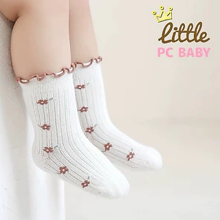 Little pcbaby ถุงเท้าเด็กแรกเกิด สไตล์cute สำหรับเด็กอ่อน(พร้อมส่ง)