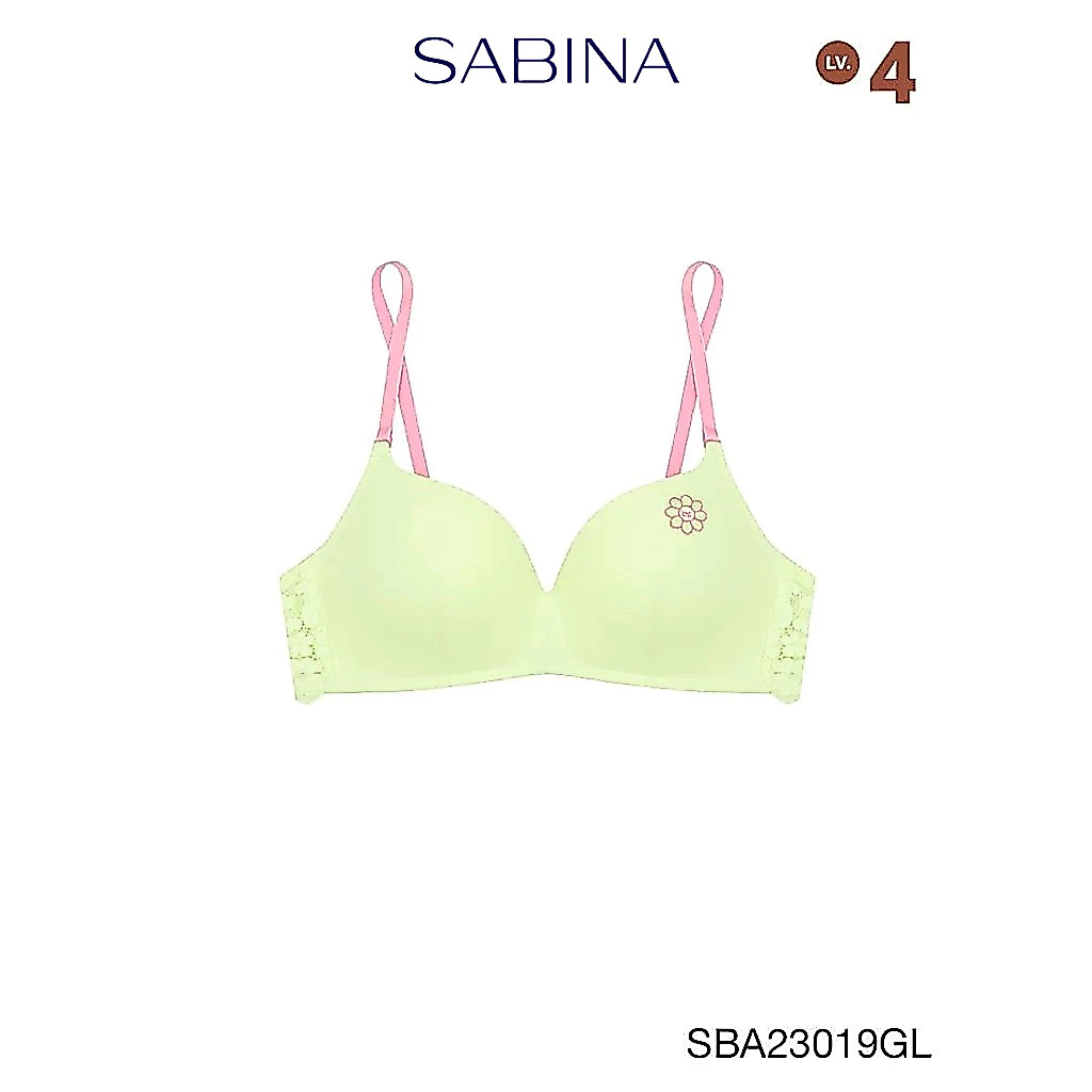 Sabina Doomm Doomm Level 4 เสื้อชั้นใน ไร้โครง รหัส SBA23019GL - สีเขียวอ่อน