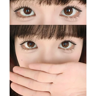 [ซื้อครบ2 คู่ แถมลิปกลอส] Midroo คอนแทก ขยายรูม่านตา คอนแทคเลนส์ Midroo Brown -14.2mm