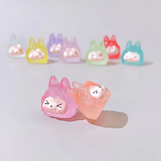 Luminous Small KiKi Micro Landscape Ornament Outdoor Glowing Miniature รูปปั้นกระถางสวนตกแต่งบ้าน