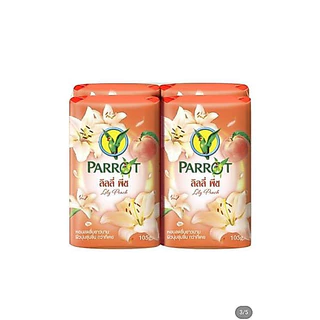 ***พร้อมส่ง**ถูกที่สุดแล้ว !!สบู่นกแก้ว Parrot 70กรัมแพค 4 ก้อน และขนาด 105กรัมแพค4ก้อน ราคาพิเศษ**มี2ขนาด**