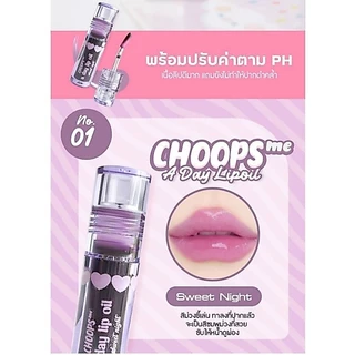 🔥🔥พร้อมส่ง🔥🔥ลิปออยCHOOPS สีติดแน่น บำรุงปากชุ่มชื้น 01/02
