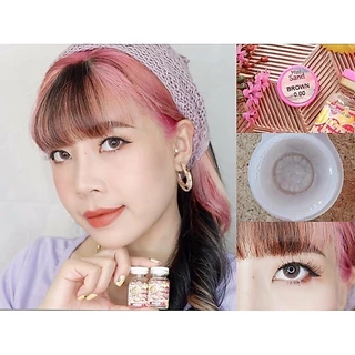 คอนแทคเลนส์(มินิ)🔥Mini Sand🔥(Kitty Kawaii) สี : Brown รายเดือน มีค่าสายตา