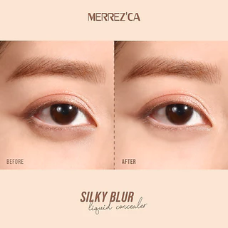 (6ซอง/กล่อง) MERREZCA Silky Blur Liquid Concealer เมอร์เรซกา คอลซีลเลอร์ เบลอรูขุมขน
