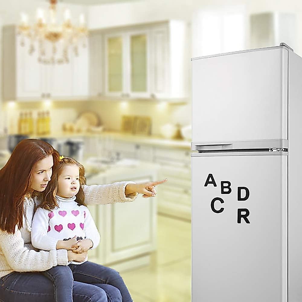 Firlar 124 ชิ้นแม่เหล็กตัวอักษร, Uppercase ตัวอักษร ABC แม่เหล็กสําหรับตู้เย็นตู้เย็น,โฟมตัวอักษรตู้