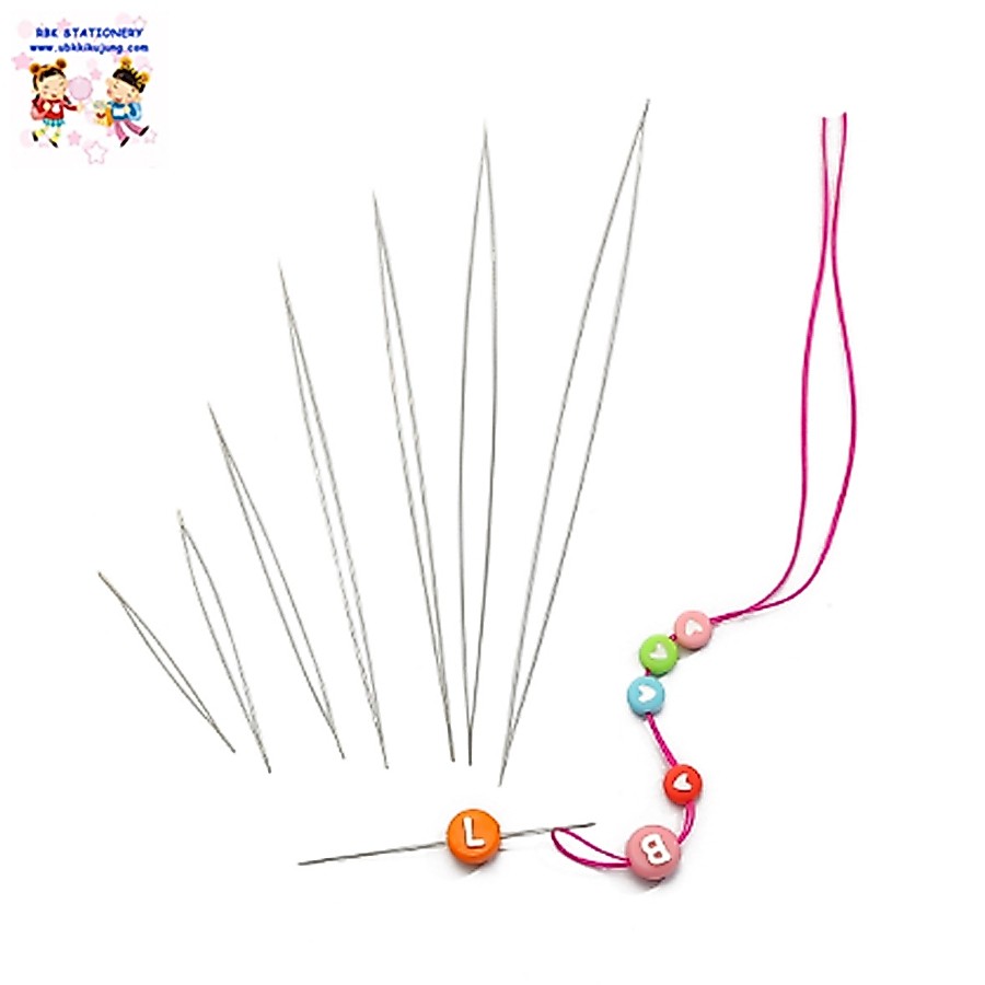 เข็มร้อยลูกปัด เข็มร้อยหินสี มีหลายขนาด 5.5 ซม. - 14 ซม. ลูกปัด DIY อุปกรณ์ทำสร้อยข้อมือ
