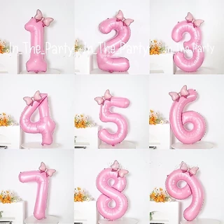 ส่งไว ร้านไทย ลูกโป่งวันเกิดสีชมพู ฟ้า ไซส์ 40 ,32,16 นิ้ว ลูกโป่งมีโบว์ มงกูฎ