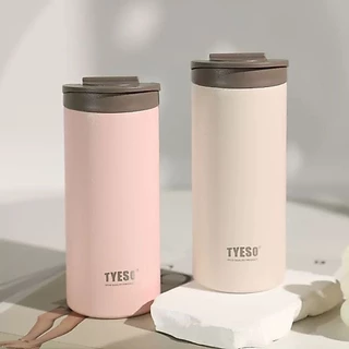 TYESO กระบอกน้ำสแตนเลสเก็บได้ทั้งร้อนและเย็น ขวดน้ำสแตนเลสเก็บอุณหภูมิ สแตนเลส 304 ขนาด 360ml 500ml