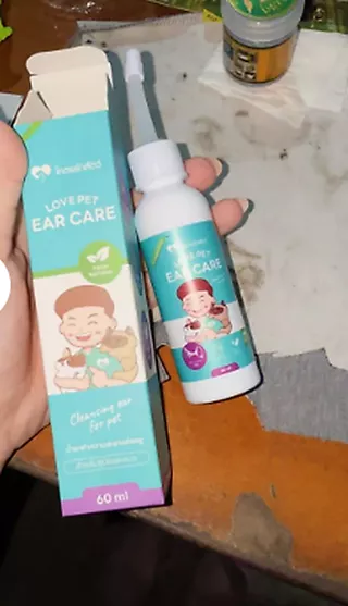 Love Pet Ear Care น้ำยาทำความสะอาดช่องหูสัตว์เลี้ยง สำหรับสุนัขและแมว ใช้ดูแลและป้องกันไรในหู