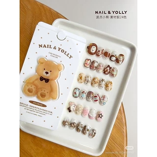 รวม6ตัวเลือก เซตสีเล็บเจลจีน🇨🇳 NAIL&YOLLY แบบตลับ ดอกไม้●กระต่าย●เป็ด●ลูกแพร์●โบว์●ดาว&เชอรี่