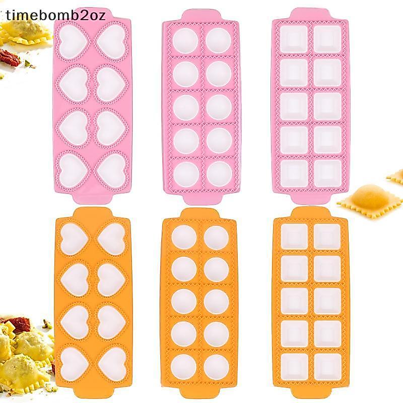 (เวลา) เครื่องมือพาสต้าโฮมเมดพร้อมแม่พิมพ์ Tortellini Ravioli Cutter Dumpling Press Set อุปกรณ์ทําอา