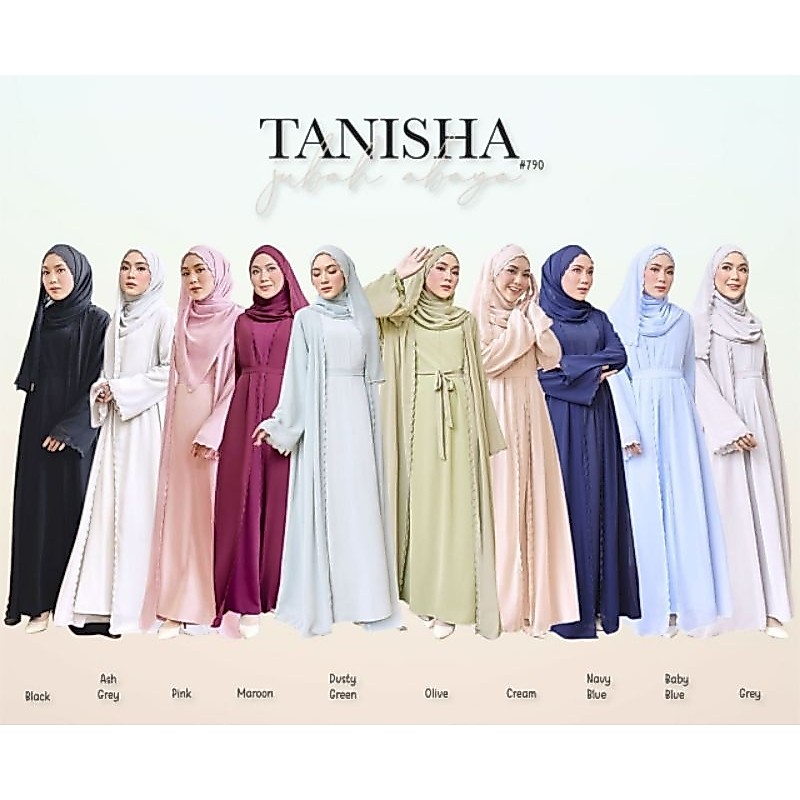 TANISHA ABAYA (ASH GREY) 790 / P790 / SP790