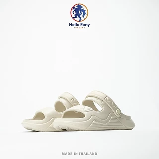 Hello Pony รุ่น MHM4010 รองเท้าสุขภาพ รองเท้าแตะ แบบสวม แฟชั่น แฟชั่น พื้นหนานุ่ม กันลื่น EVA ทรงมินิมอล