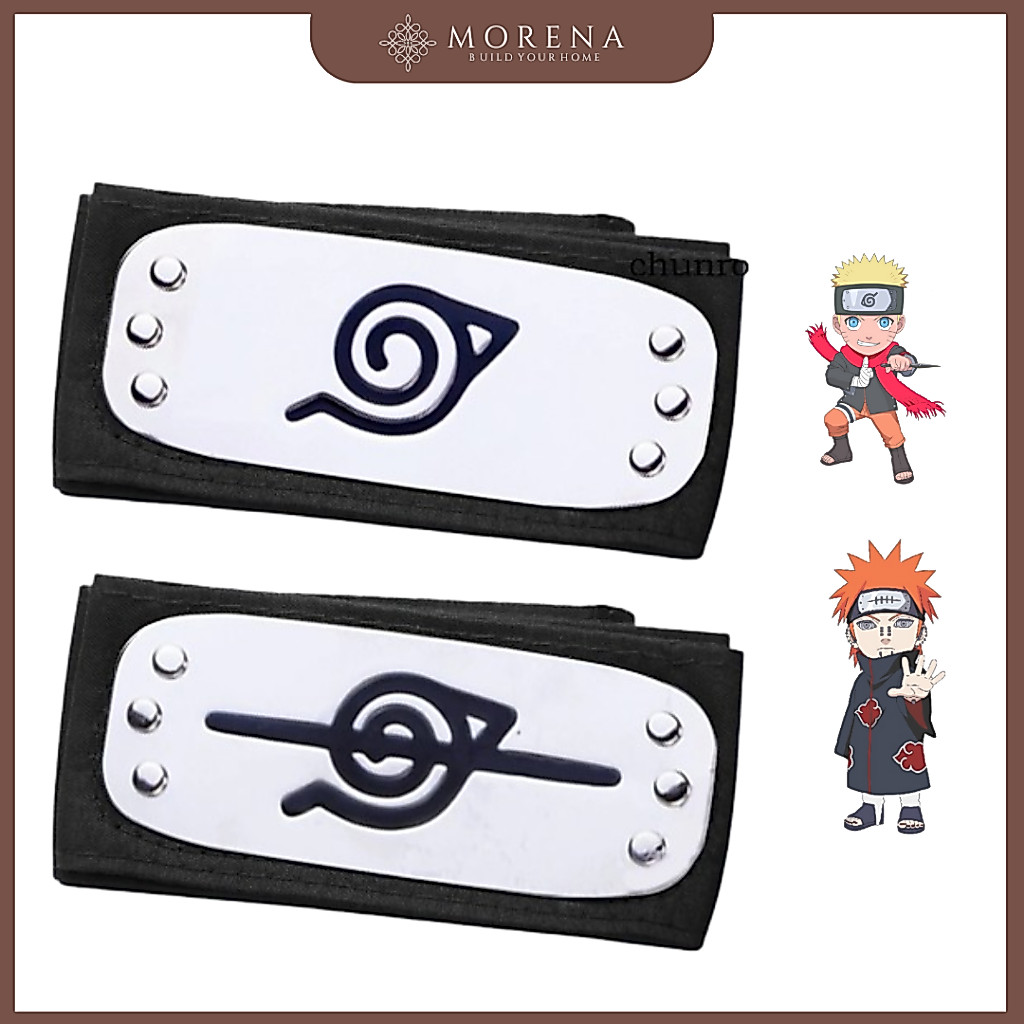 MRN ของเล่นอะนิเมะคอสเพลย์ Naruto Headbands Local Hitai-ate หน้าผาก Protector Konoagakure Shinobi สํ