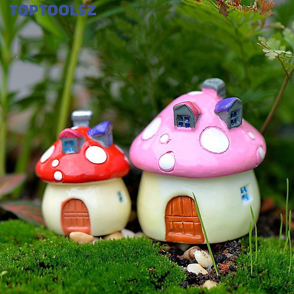TOPTOOLS Garden Accessories สีสัน Terrarium Fairy Craft ตกแต่ง