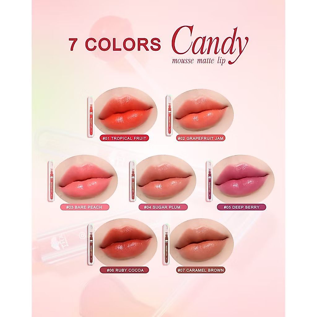 THA by Nongchat أحمر شفاه Candy Mousse Matte ‏2.5 غ — صورة 4
