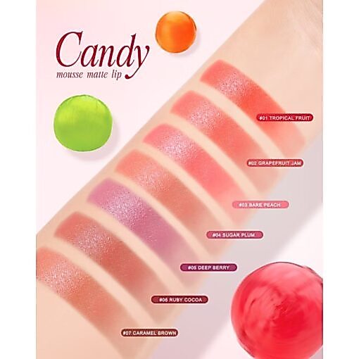 THA by Nongchat أحمر شفاه Candy Mousse Matte ‏2.5 غ — صورة 5
