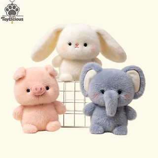 สัตว์หมอนตุ๊กตา16เซนติเมตรหมี/ช้างของเล่นตุ๊กตา ค นุ่มน่ารักสก์ท็อปตกแต่งเด็กของขวัญวันเกิด