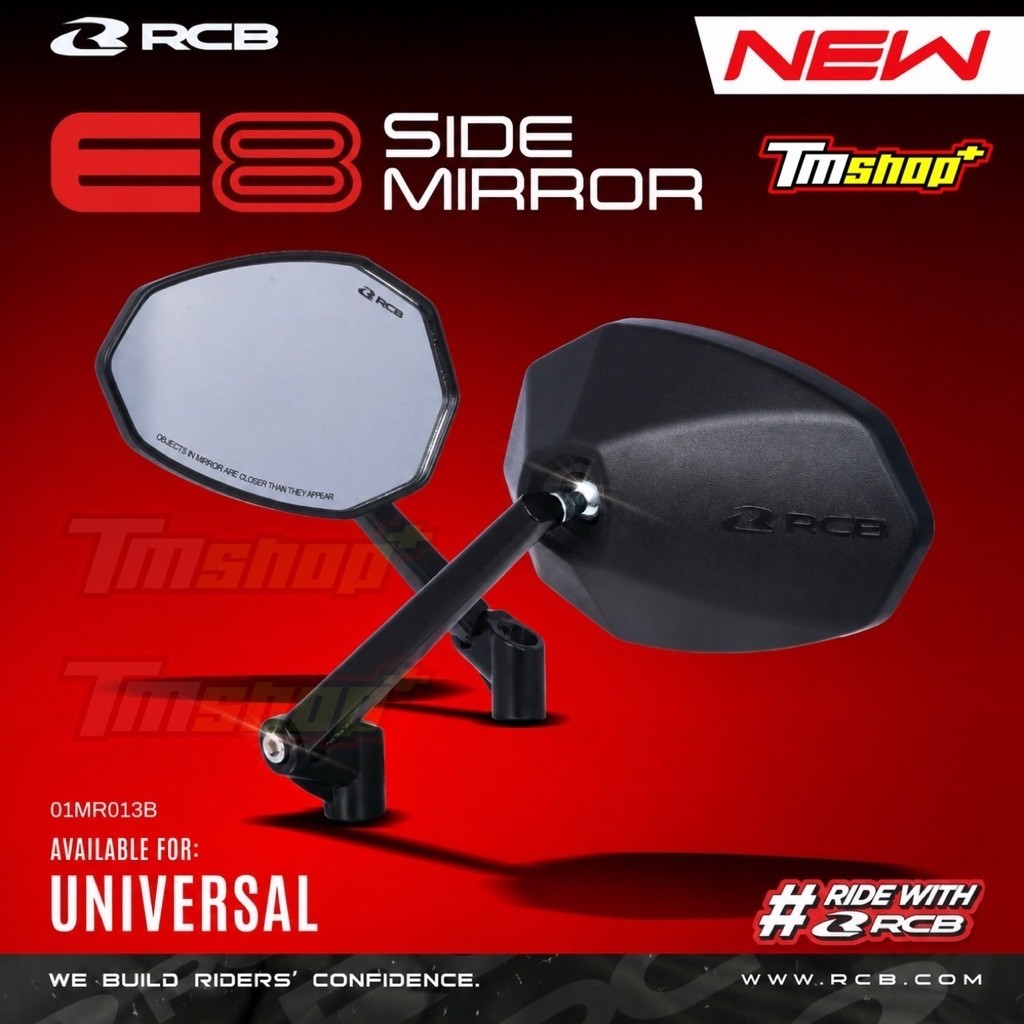 กระจก RCB E8 งานพลาสติกabs - RCB Side Mirror E8 - TMshop777
